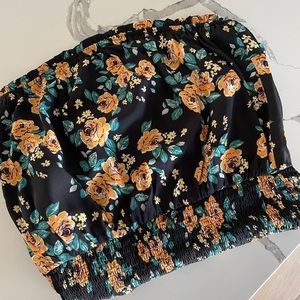 Women’s Black Floral Romper